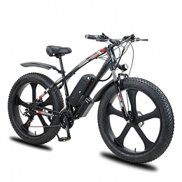 YIZHIYA Electric Bike YIZHIYA Electric Bike, 26" Adults Electric Mountain Bicycle, 21 Speed 1000W Motor E-bike, 48V 13Ah Removable Lithium Battery, Double Disc Brakes City Commute Ebike, Black