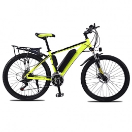 YIZHIYA Electric Bike YIZHIYA Electric Bike, 26" All Terrain Electric Mountain Bicycle for Adults, Three Working Modes, Removable Lithium Battery, Professional 27 Speed Spoke wheel E-bike, Black yellow, 36V 10AH