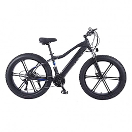 YIZHIYA Electric Bike YIZHIYA Electric Bike, 26" Fat tire snowmobile Adults Electric Mountain Bicycle, Removable Lithium Battery, 27 Speed E-bike, Double Disc Brakes City Commute Ebike, Black, 48V 750W