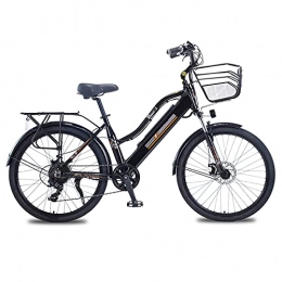 YIZHIYA Electric Bike YIZHIYA Electric Bike, 26" Women All Terrain Electric Mountain Bike, 36V 350W E-Bike 10AH Removable Lithium-Ion Battery, for Outdoor Cycling Travel Work Out Commute Ebike, Black