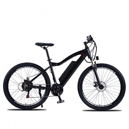 YIZHIYA Electric Bike YIZHIYA Electric Bike, 27.5" Electric Mountain Bike for Adults, Lightweight aluminum alloy Professional 21 Speed Gears Variable Speed E-bike, Front and Rear Double Disc Brakes, Black, 48V 500W 10AH