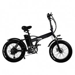Ylight Bike Ylight 20" Folding Bike, Pedals&Power Assist Electric Bike, 48V Removable Lithium Battery And 500W Motor Electric Bicycle-Black