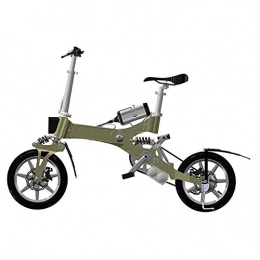 YLJYJ Electric Bike YLJYJ Folding Electric Bicycle, Two-Wheel Mini Pedal Electric Car Lithium Battery Helps To Travel Portable Travel Battery Car, Men's And Women'(Exercise bikes)