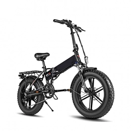 YMLL Bike YMLL 26" Folding Electric Bikes for Adult, Electric Commuter Bicycle with 750W Motor 48V 12.8Ah Lithium Battery 7-speed Gear, Black