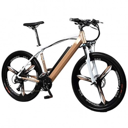 YOUSR Electric Bike YOUSR Electric Car Bicycle, 48V Lithium Battery Car Men and Women Mountain Bike Aluminum Alloy Unicycle Power Battery Car Speed 90 Km Gold