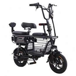 YOUSR Electric Bike YOUSR Folding Electric Bike, Portable Electric Commuter Multifunction Bicycle Ebike with 48V 30Ah Lithium Battery Black