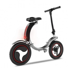 YPYJ Electric Bike YPYJ Cross-Era Science And Technology Art Design Mini Portable Folding Electric Vehicle - 25Km / H Maximum Speed Can Be Connected To Mobile Phone Electric Vehicle, White