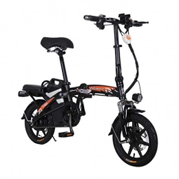YPYJ Electric Bike YPYJ Folding Electric Bike Multi-Function Portable Electric Commuter Bicycle Ebike with 48V 20Ah Lithium Battery, Black