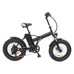 YUN&BO Electric Bike, 36V 500W Mini Folding Fat Tire E-Bike with Double Disc Brake, 20 Inch Electric Bicycle Mountain Bike for Sports Outdoor Cycling