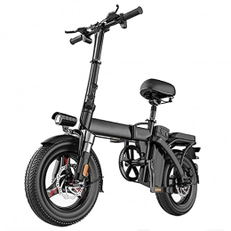 YUNLILI Bike YUNLILI Multi-purpose Electric Bike Adults Folding Electric Bike Removable Lithium Ion Battery 8Ah 280W 48V Max Speed 25 km / h LCD Display Men Women 14 Inch E-Bikes for Outdoor Riding Travel