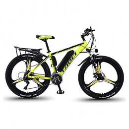 YWEIWEI Electric Bike YWEIWEI Electric Bikes For Adult, E Bike For Men, Mountain Bike Super Magnesium Alloy Ebikes Bicycles All Terrain, 26 36V 350W Removable Lithium-Ion Battery Bicycle, electric bike Yellow-8AH / 50KM