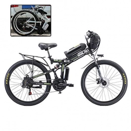 YXYBABA Bike YXYBABA 350W Folding Electric Bike Full Suspension Hydraulic Brakes 48V Electric Bikes for Adults with 48V 20Ah Removable Lithium-Ion Battery, Endurance Up To 250Km, Black