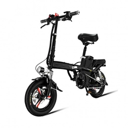YXZNB Electric Bike YXZNB Electric Bicycle, 14-Inch Electric Bicycle with Sports Outdoor Riding Commuter Folding Bicycle 400W / 48V / 140Km Power Battery