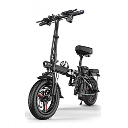 YXZNB Bike YXZNB Electric Bicycles, 14-Inch Folding Electric Bicycles with Pedals, 48V / 400W / 100Km Folding Electric Bicycles, Portable Bicycles for Teenagers And Adults