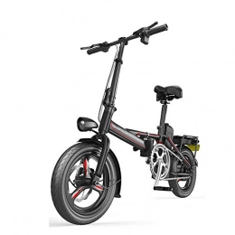 YXZNB Electric Bike YXZNB Electric Bicycles, City Commuter Folding Electric Bicycles, 14-Inch Ultra-Lightweight, 400W / 48V / 25A Removable Rechargeable Lithium Battery, Neutral Bicycles