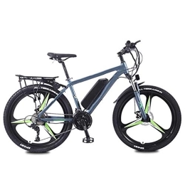 YZT QUEEN Electric Bike YZT QUEEN Electric Bikes, 27-Speed Electric Mountain Bike Adult Mountain Bike, Magnesium Alloy Three-Knife Integrated Wheel, 26 Inch 36V 350W Removable Lithium Battery Electric Bike, Green, 36V10AH