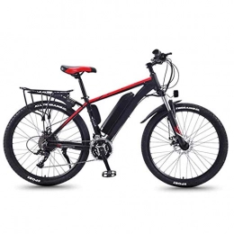 YZT QUEEN Bike YZT QUEEN Electric Bikes, Adult Magnesium Alloy Bicycle All-Terrain Off-Road Vehicle 27 Speed, 26 Inch 36V 350W Mobile Lithium Ion Battery Mountain Bike, Red, 36V13AH