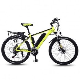 YZT QUEEN Electric Bike YZT QUEEN Electric Bikes, Adult Magnesium Alloy Cycling Bicycle All Terrain Mountain Off-Road Vehicle, 26" 36V 350W Mobile Lithium Ion Battery Mountain Bike 27 Speed, Green, 36V13AH