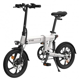 OLK Bike Z16 Electric Bike for Adult, e Bikes for Women Men with 10AH Battery 250W Max Speed 25km / h Portable for Mens Women Sports-White