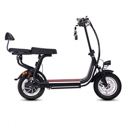 ZBB Electric Bike ZBB Electric Bicycles 12 Inch Wheels Power Assist with 48V Lithium-Ion Battery Foldable Portable Silent Motor Electric Bike with Front LED Light for Adult Easy to Store E-Bike, 60KM