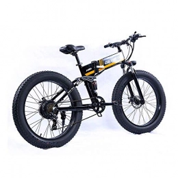 zcsdf Outdoor Travel Equipment Roadbike Electric Mountain Bike, 26 inch Folding E-Bike,Premium Full Suspension and 21 Speed Gear 48V Waterproof Removable Lithium Battery