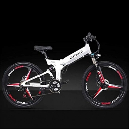 AA-folding electric bicycle Electric Bike ZDDOZXC KB26 21 Speed Folding Electric Bicycle, 48V 10.4Ah Lithium Battery, 350W 26 Inch Mountain Bike, 5 Level Pedal Assist, Suspension Fork