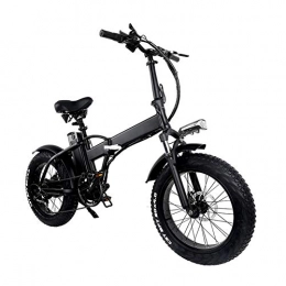 ZDJ Foldable Bicycle, Electric 3 Modes Multiple Terrains Transportation Long Cruise Stable Damping for Adult White Collar Short Trip (48 V)