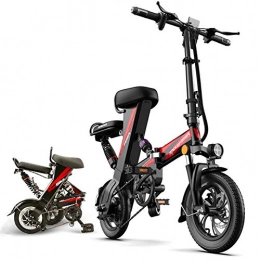 ZHaoZC Bike ZHaoZC Adult Electric Bicycle, Folding Small Mini Electric Car, 48V25AH Lithium Battery, Can Travel 120km, 350W Brushless Toothless Motor, 35km / h Mileage