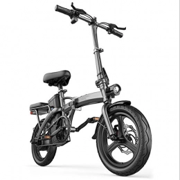 ZHaoZC Electric Bike ZHaoZC E Bike, Foldable Electric Bike, Removable Lithium Battery, Can Travel 200-300 Kilometers, 25-50km / h Mileage, Aluminum Frame, EBS Disc Brake