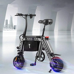 ZHaoZC Electric Bike ZHaoZC Folding Parent-Child Electric Bike, 10.4AH Power Lithium Battery 350W Powerful Brushless Motor, Easy Folding and Lightweight Body with Super Long Battery Life