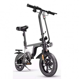 ZHJIUXING HO Bike ZHJIUXING HO Portable mini adult Electric Bike Folding E-bike with Super Lightweight 250W with Removable 36V 4.8AH Lithium-Ion Battery for Adults, 3 Speed, white