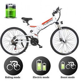 ZJGZDCP Electric Bike ZJGZDCP 26'' Folding Electric Bicycle E-ABS Double Disc Brake E-bike City Adult Electric Bikes With 350w Motor And 48V 10AH Lithium Battery (Color : GRAY, Size : 10AH-480WH)