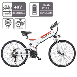 ZJGZDCP Electric Bike ZJGZDCP Adults Folding Electric Bikes 350W City Commuter Ebike 48V 10Ah Removable Lithium Battery 26Inch Electric Bicycle With LCD Display Suitable For Mens And Teenagers