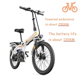 ZJGZDCP Bike ZJGZDCP E-bike Bicycle Lightweight Hybrid Moped Sports Travel Commuting City Mountain Bicycle Fat Tire Folding Adults Men Male Female Young Person Removable Large Capacity Lithium-ion Battery