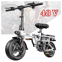 ZJGZDCP Bike ZJGZDCP Electric Bike For Adults Foldable 14 Inch 48V Lithium Battery Electric Bicycle Commute Ebike With High Frequency Motor And Disc Brake City Bicycle - Max Speed 25 Km / h