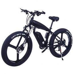 ZJGZDCP Bike ZJGZDCP Electric Mountain Bike 26inch Fat Tire E-Bike 21 / 2427 Speeds Beach Cruiser Sports MTB Bicycles Snow Bike Lithium Battery Disc Brakes (Color : 10Ah, Size : Black-B)