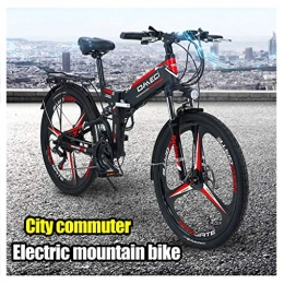 ZJGZDCP Electric Bike ZJGZDCP Folding Electric Mountain Bike Premium Full Suspension With 48V 10Ah Removable Battery Mountain Electric Bicycle 300W Urban Electric Bikes For Adults