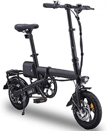 ZJZ Electric Bike ZJZ 12" Folding Electric Bike Adults, Folding E-Bike Lightweight with 350W / 36V Battery Max Speed 25Km / H for Adults & Teenagers & Commuters Compete, Maximum Load is 100Kg