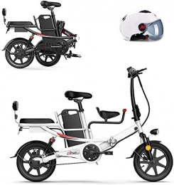 ZJZ Electric Bike ZJZ 14" Folding Electric Bike for Adults, 400W Electric Bicycle, Commute bike, Removable Lithium Battery 48V