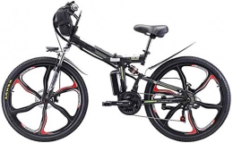 ZJZ Electric Bike ZJZ 26'' Folding Electric Mountain Bike, 350W Electric Bike with 48V 8Ah / 13AH / 20AH Lithium-Ion Battery, Premium Full Suspension And 21 Speed Gears