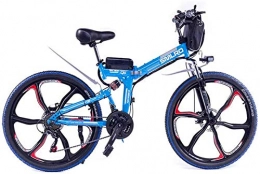 ZJZ Electric Bike ZJZ 26 in Folding Electric Bikes, 48V 10A Full suspension Bicycle Boost Mountain Cycling Adult