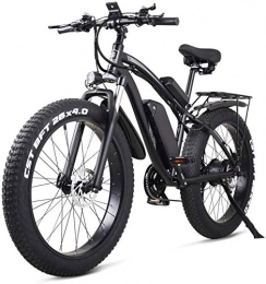 ZJZ Electric Bike ZJZ 26 Inch Electric Bike Mountain E-bike 21 Speed 48v Lithium Battery 4.0 Off-road 1000w Back Seat Electric Mountain Bike Bicycle for Adult, Blue