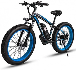 ZJZ Bike ZJZ Adult Electric Mountain Bike, 48V Lithium Battery Aluminum Alloy 18.5 Inch Frame Electric Snow Bicycle, With LCD Display
