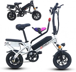 ZJZ Electric Bike ZJZ Bikes, Electric Bicycle E-Bikes Folding Lightweight 350W 48V Can Switch Three Sport Modes During Riding, Bike for Adults Max Speed Is 25KM / H for Teens Men Women