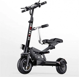 ZJZ Electric Bike ZJZ Bikes, Electric Bike for Adults Folding E-bike 48v 10ah 350w Lithium-ion Batter Max Speed 45km / h Front and Rear Disc Brakes with Remote Control Commuter Bike with Removable, Black