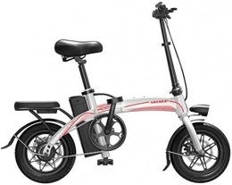 ZJZ Bike ZJZ Fast Electric Bikes for Adults 14 Inches Wheel Portable Lightweight High-Carbon Steel Frame Electric Bicycle 400W Motor with Removable 48V Lithium-Ion Battery