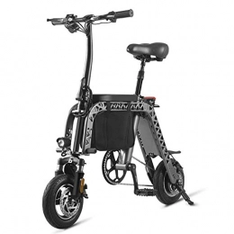 ZLI Electric Bike ZLI Women's Folding Electric Bike, Multi-Function Portable Electric Bicycle with Children's Seat Board, Adult Students Mini Leisure Scooter Electric Tricycle
