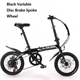 ZLXLX Electric Bike ZLXLX Folding Bicycle Adult Male and Female Children 16 / 14 inch Student Leisure Lightweight Ultra Light Walking Bike This Efficient Folding Bike Brings You a Fast, Safe and Comfortable Riding E
