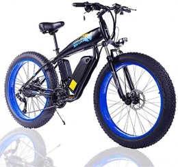 ZMHVOL Electric Bike ZMHVOL Ebikes, Adult Fat Tire Electric Bike, with Removable Large Capacity Lithium-Ion Battery(48V 500W) 27-Speed Gear And Three Working Modes ZDWN (Color : Black blue)
