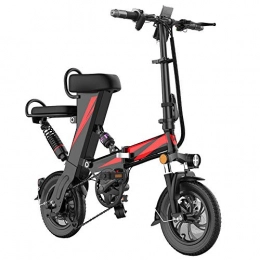 ZMXZMQ Electric Bike ZMXZMQ Folding Bike 350W 48V Power Electric Bicycle, Removable Lithium-Ion Battery, with Usb Port To Charge on The Go, Black, 60km